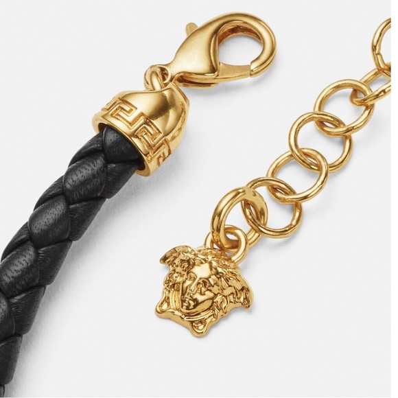 Versace Leather Biggie Necklace - Picture 3 of 8